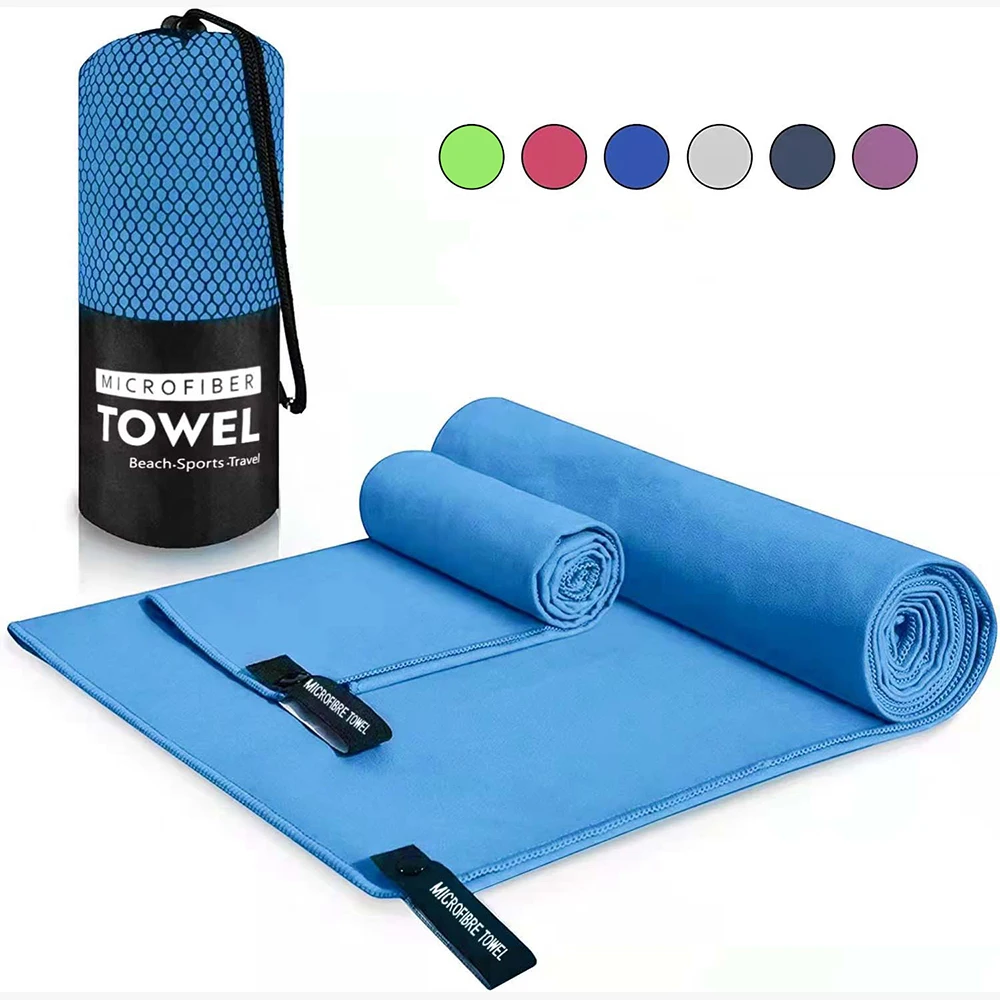 

1 PC Sports Microfiber Quick Dry Pocket Towel Portable Ultralight Absorbent Towel For Swimming Pool Gym Fitness Yoga Beach Towel