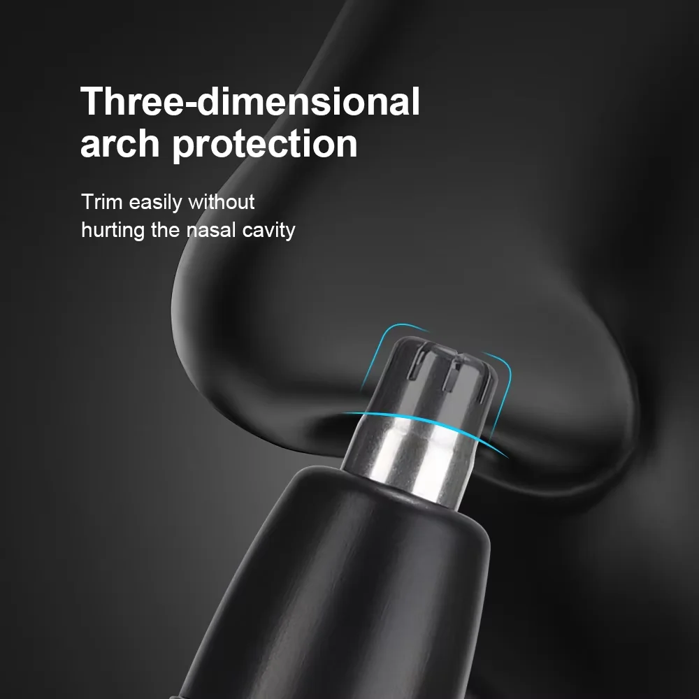 Xiaomi LED Portable Display Home Nose Hair Remover Electric Nose Hair Trimmer USB Charging  Safety Face Hair Cleaning Care Kit 4