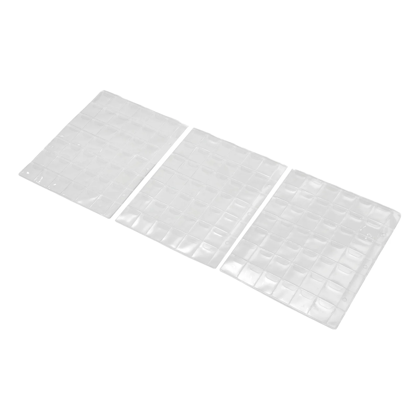 10pcs Clear Plastic Coin Pocket Pages Protector Sheets Pitch 42 Pockets Coin Holder Album Protection Board Collection Container 2