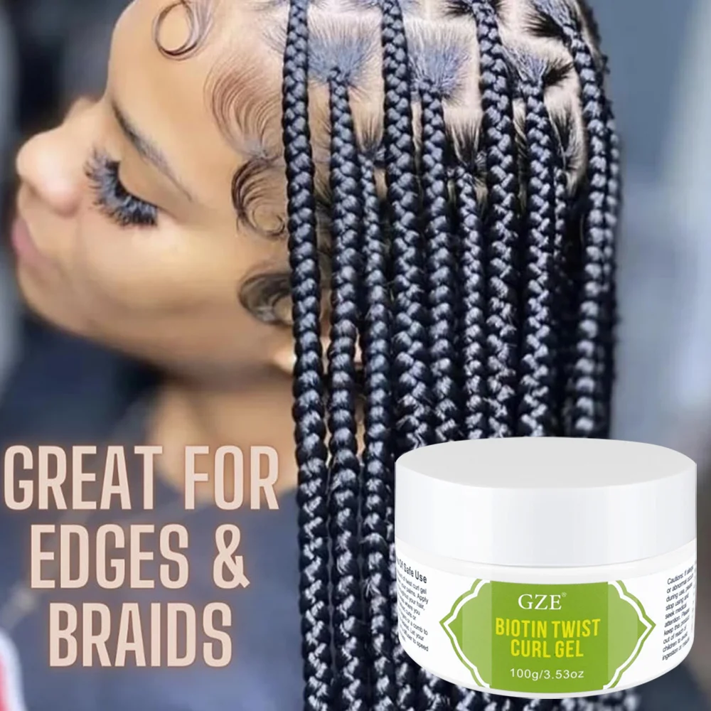 Biotin Hair Growth Gel Defines Curls