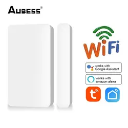 Détecteur magnétique de porte wi fi intelligent Tuya, Protection de sécurité, capteur de contrôle d'accès à domicile, utilisé conjointement avec Alexa Google Home 