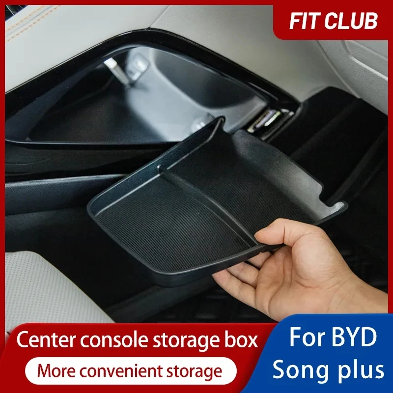 

Центральный подлокотник для BYD Song plus DM-i EV 2022-2023, верхний/нижний ящик для хранения, вместительный Внутренний органайзер, автомобильные аксессуары