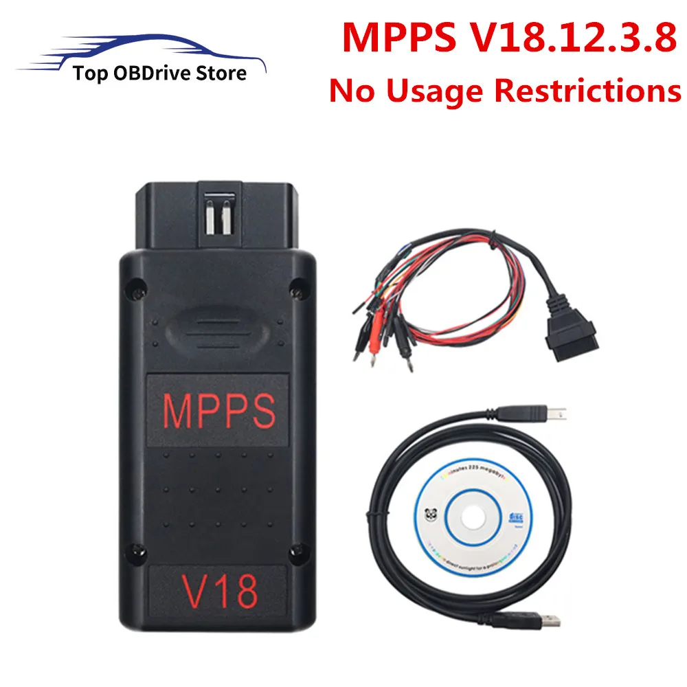 2022 Mpps V21 Mpps V18.12.3.8 Ecu Master Con Breakout Tricore Cable Can Ecu Chip Tuning Flasher Interface Support Multi-Car