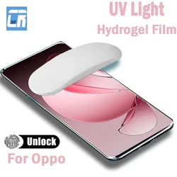 Curved UV Light Hydrogel Screen Protector Film - Full Coverage, Protective & Durable - 2Piece (Oppo Reno 10)