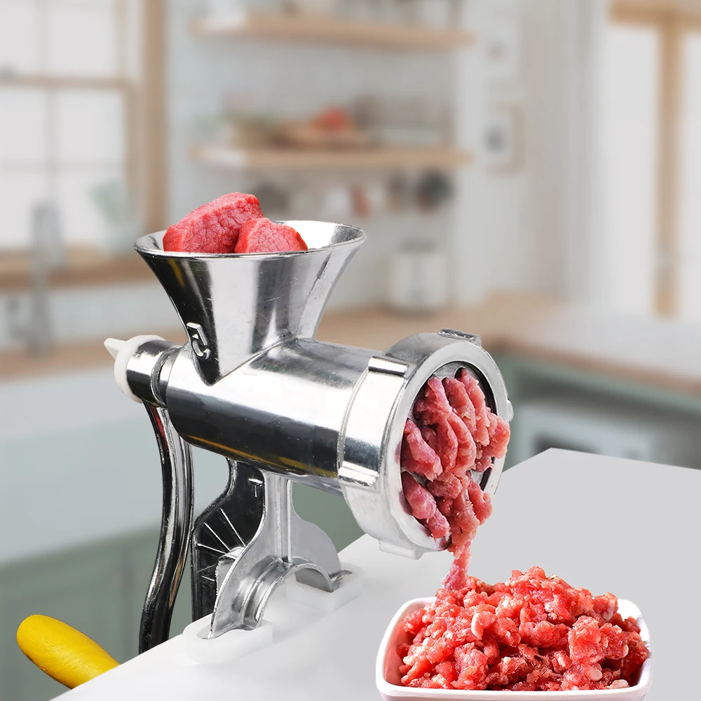 Manual Meat Grinder Household Grinder Vegetable Chopper Food Processor Stainless Steel Kitchen Tool Handheld Sausage Stuffer meat grinder food grinder attachments