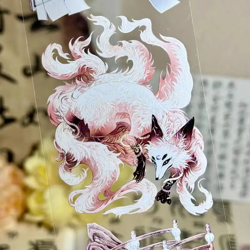Loop Lovely Fox Rabbit Fish Phoenix Shiny Shell PET Tapes 1 DIY Decor Card Making Scrapbooking Planner Sticker