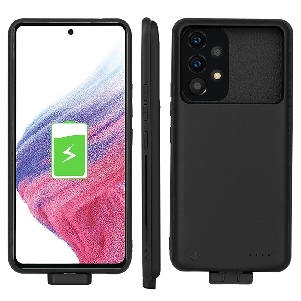 배터리 충전기 커버, 삼성 갤럭시 A53 5G 배터리 케이스, 5000mAh 마그네틱 충전 커버, 삼성 A53 보조배터리 케이스