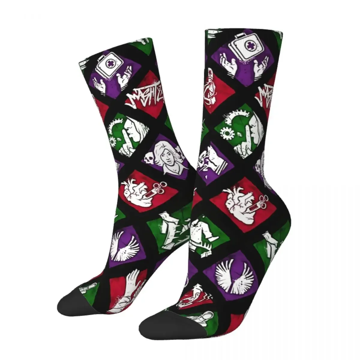 

Happy Men's Socks DoD Retro Harajuku Horror Movies Hip Hop Male Crew Crazy Sock Gift Summer Socks