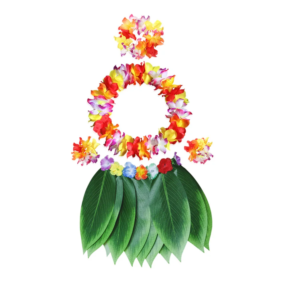 

Hawaiian Leis Leaf Skirt Children's Place Girls Clothes Flower Garlands Accessories