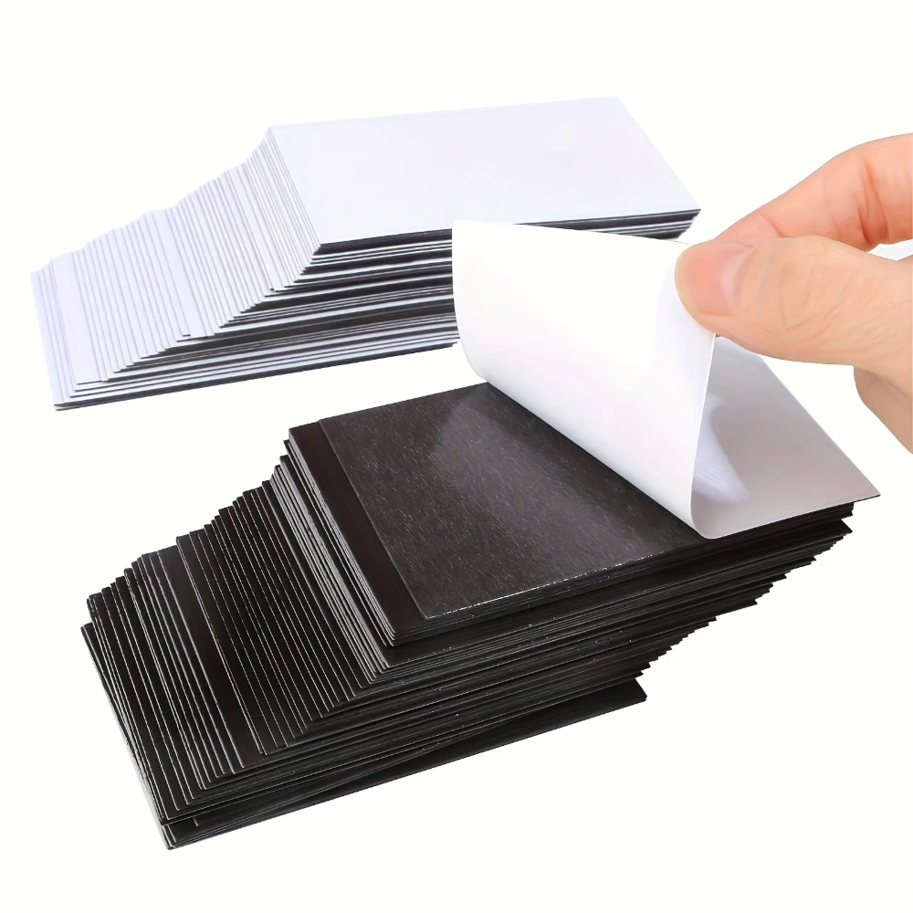 Self-Adhesive Magnetic Mat Sheets Rubber Magnet Flexible Magnet Sheet Perfect for Fridge Crafts Photo Picture Decor Easy Peel