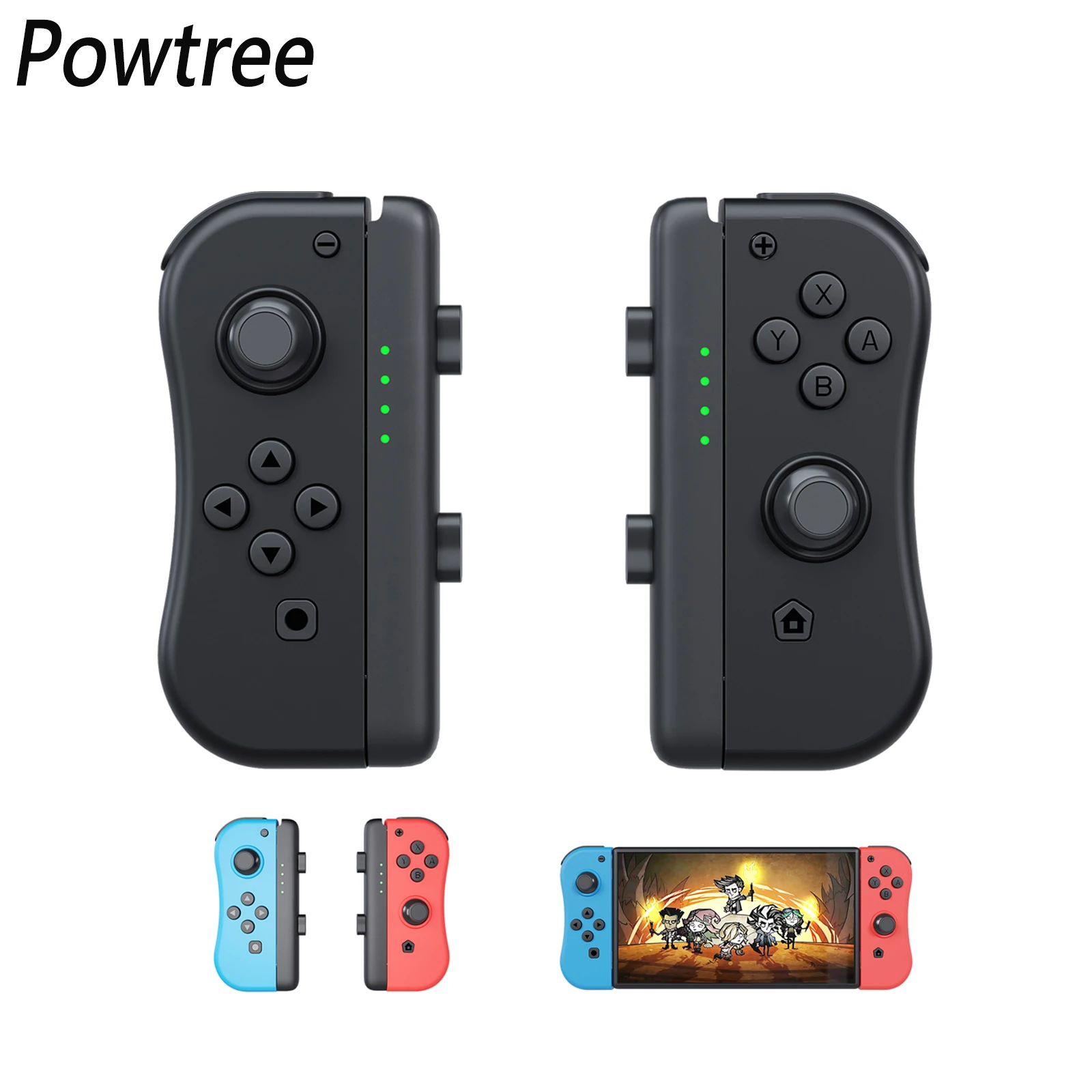 Powtree Joy Con For Nintendo Switch Controller Wireless Left&Right Bluetooth Gamepad For switch gamesGame for Switch Wireless Controller Left Right Bluetooth Gamepad For Nintend Switch NS Joy Game con Handle Grip For Switch Joy game