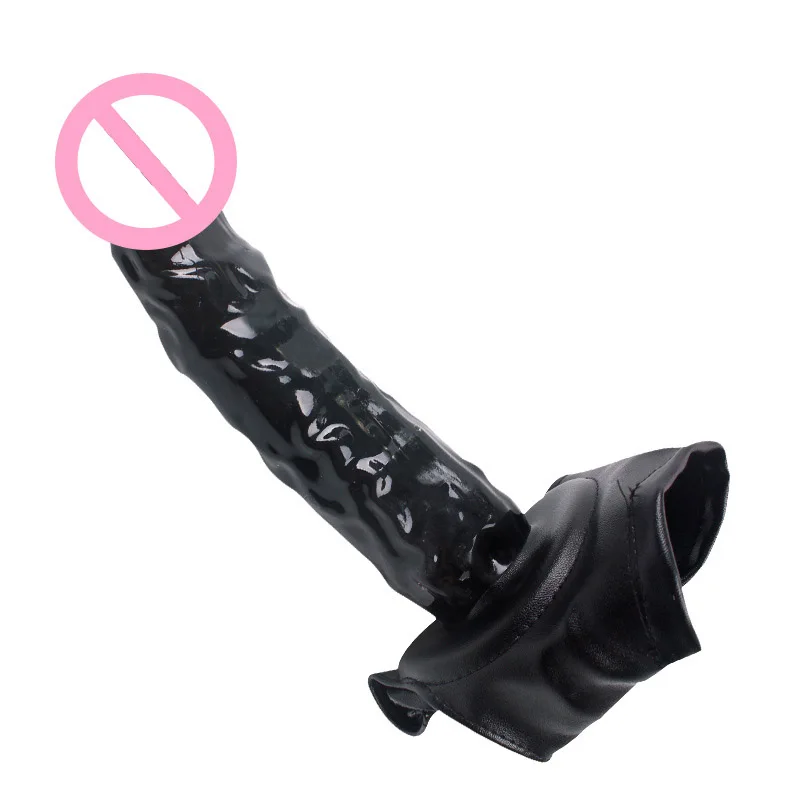 Men Strap On Dildo Panties Wearable Hollow Penis Lengthen Sleeve Strapon Dildo Pants Harness Belt for Man Sex Toys For Woman Gay