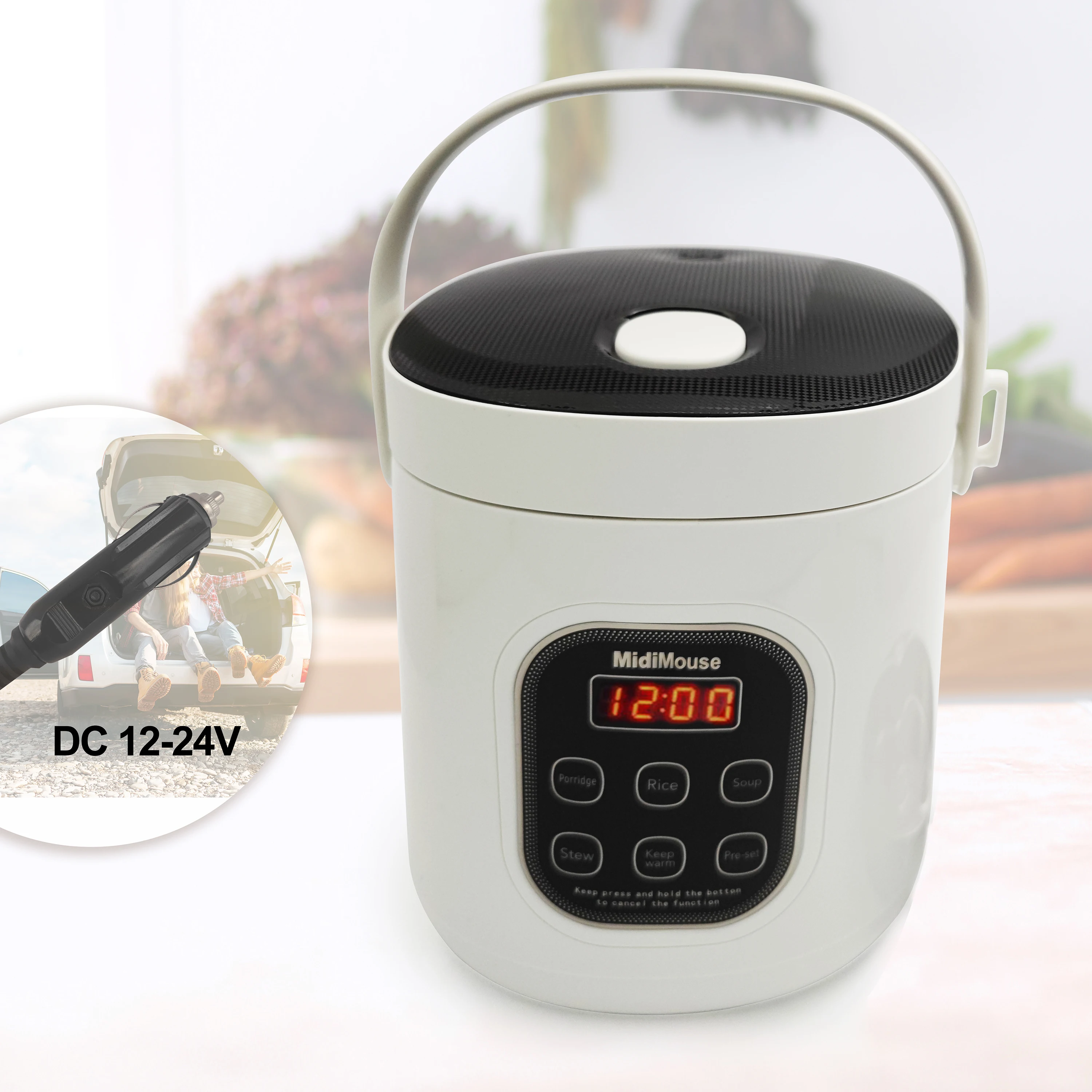 2L Rice Cooker 12v to 220 24v to 220V Car House Truck Travel Version electric cooker rice cooker