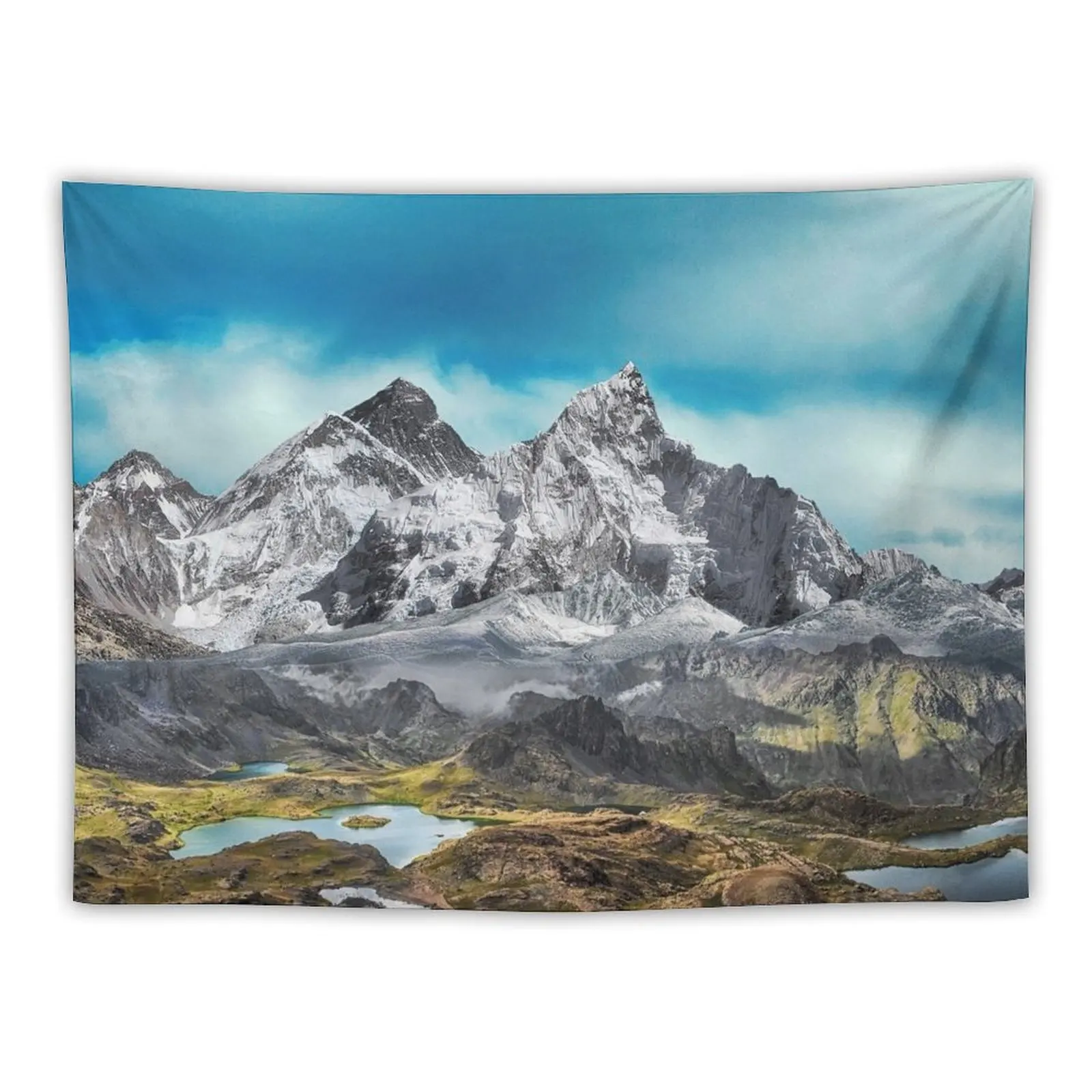 

Snowy mountains Tapestry Tapete For The Wall Decorative Wall Mural Room Aesthetic Korean Room Decor Tapestry