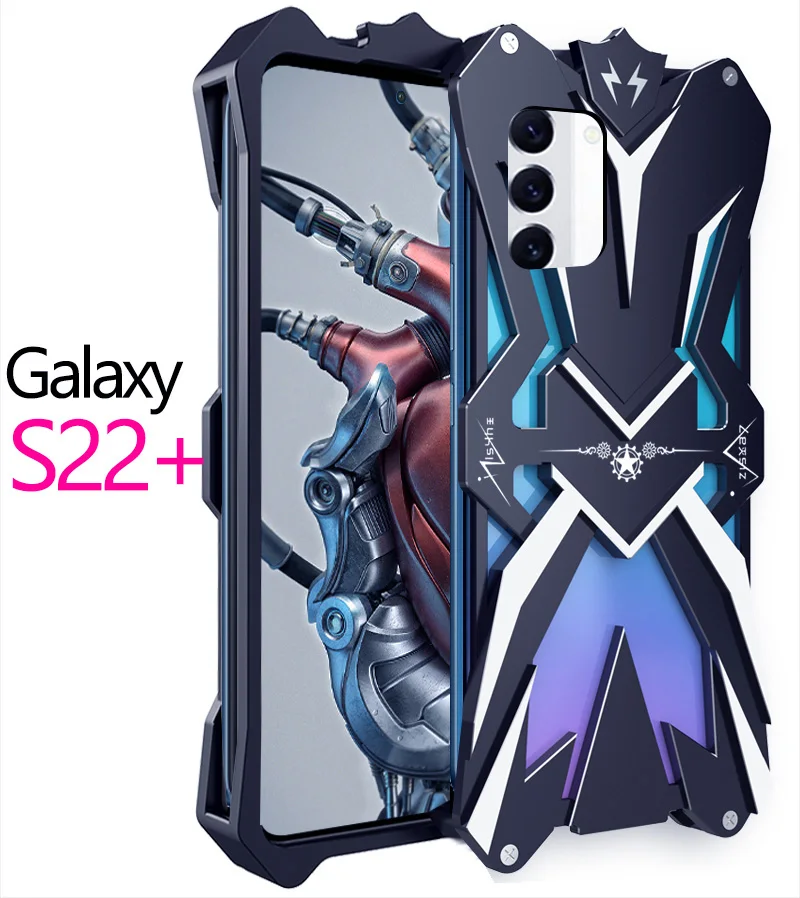 Original Zimon Luxury Thor Heavy Duty Armor Metal Aluminum Phone Bumper Case For Samsung Galaxy S22 S21 S20 Fe Plus Ultra Cover