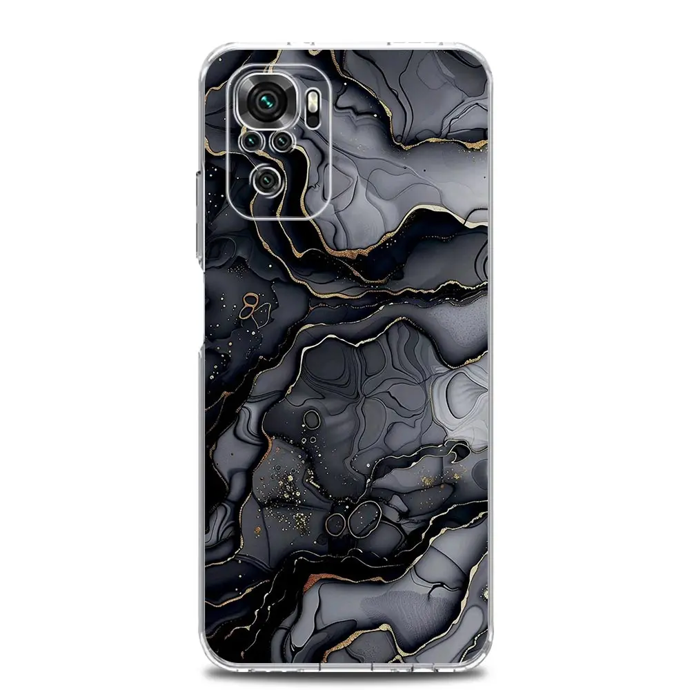 Clear Soft TPU Watercolor Marble Phone Case