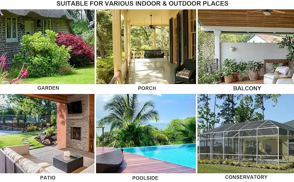 suitable for various indoor and outdoor places