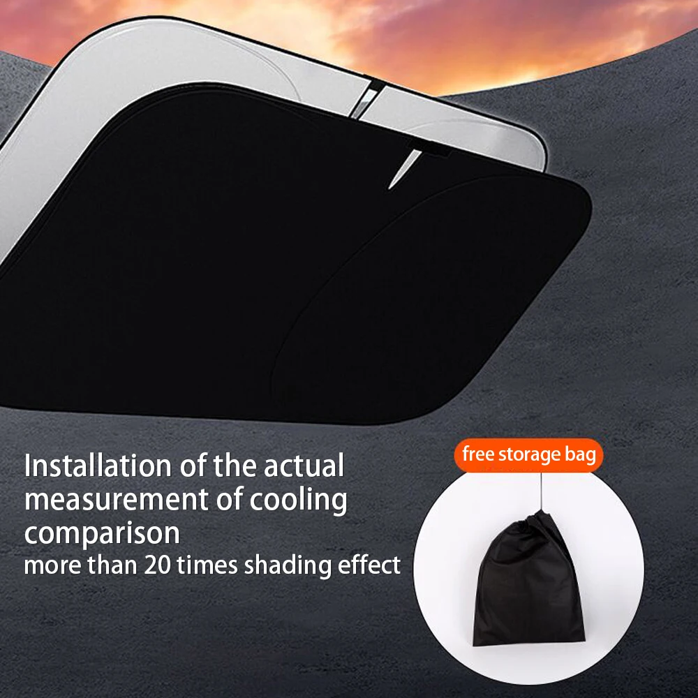Car Windshield SunShade For Ford Kuga Mk3 Mk4 Mondeo Fiesta Titanium Ecosport Transit MK8 Sun Visor UV Protection Auto Parts