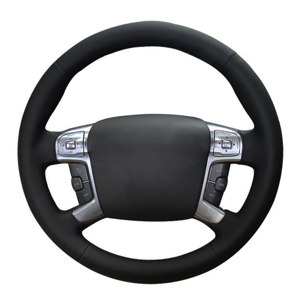 

Строченная вручную черная натуральная кожа для Ford Mondeo Mk4 2007 2008 2009 2010 2011 S-Max 2012