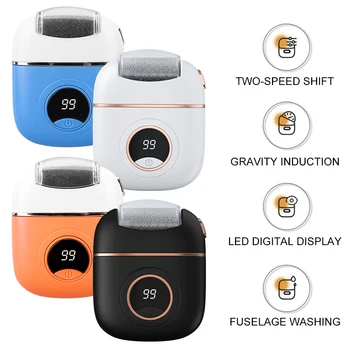 Electric Foot Grinder Foot Callus Remover IPX6 Waterproof Heel Polisher Digital Display Foot File USB Rechargeable for Pedicure 1