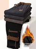Men's Casual Corduroy Pants Straight Leg Spor Sle Autumn Winter Dad Clothes National Trend Sle Warm Polyester Fiber