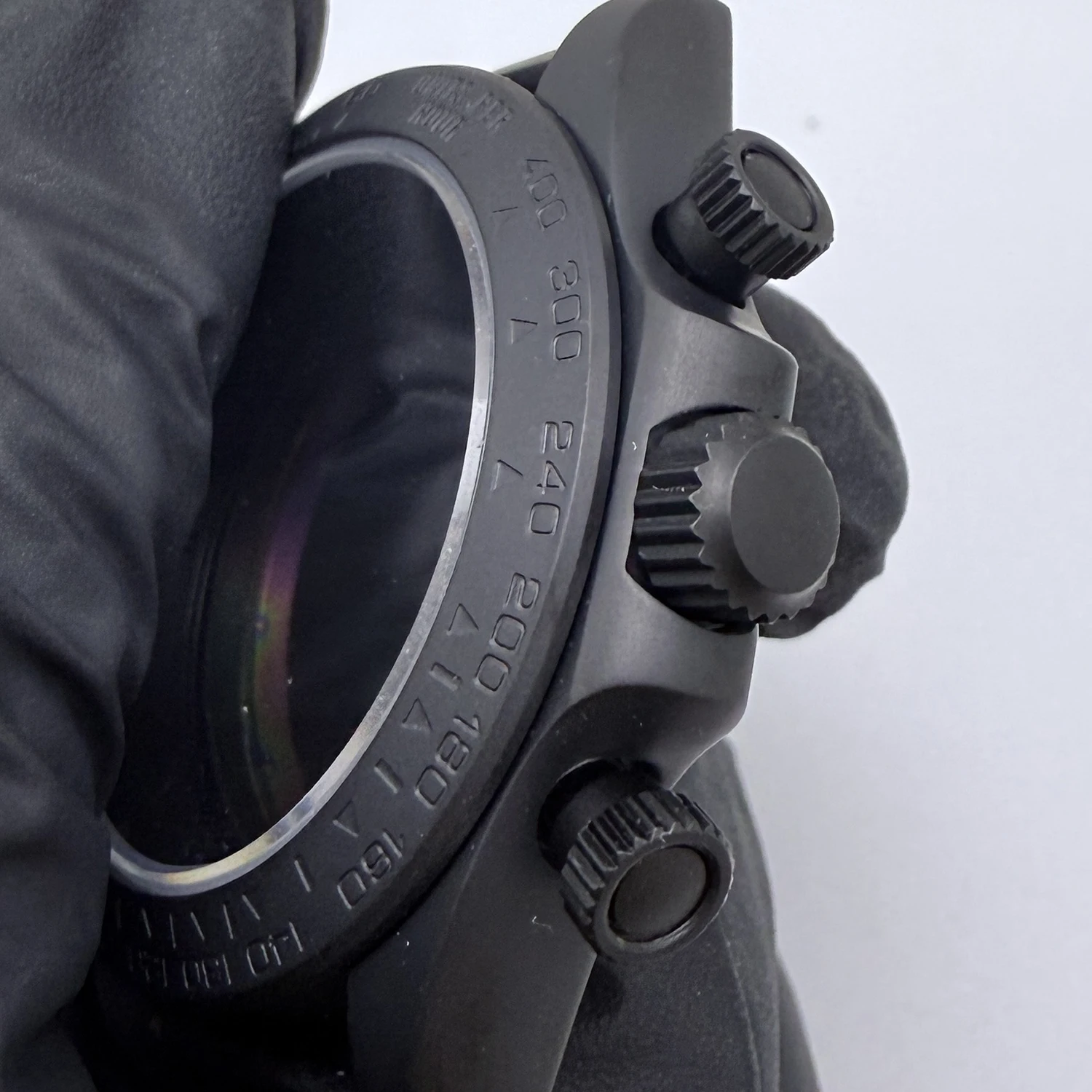 316L Edelstahl 39mm VK63 Schwarzes Uhrengehäuse Saphirglas Keramik/Stahl Lünette Passend für VK63 Quarzwerk Uhrenzubehör – Detail 2