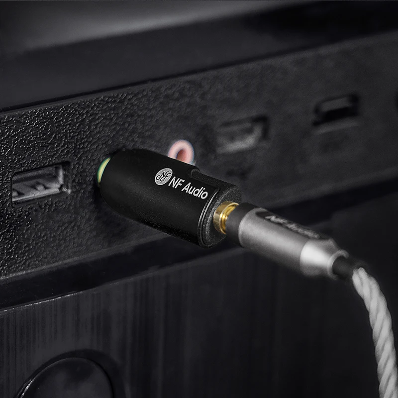 NF Audio IP75 3.5mm to Earphone Impedance Plug 75 Ohm for AMP DAC PC Bottom Noise Reduction Hearing Protection