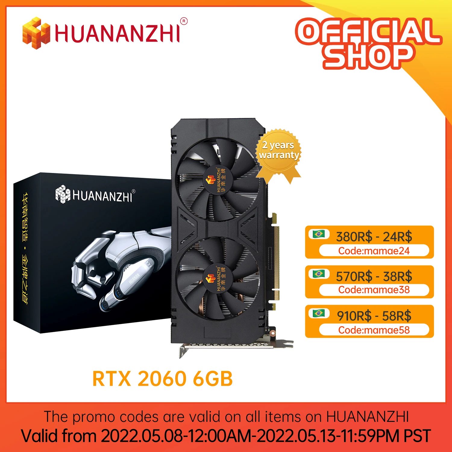 graphics card for pc HUANANZHI GTX 1660 Super 4GB RTX 2060 6GB 8GB Brand Graphics Card HDMI-Compatibl Video Cards GTX 1660S 4G latest graphics card for pc Graphics Cards