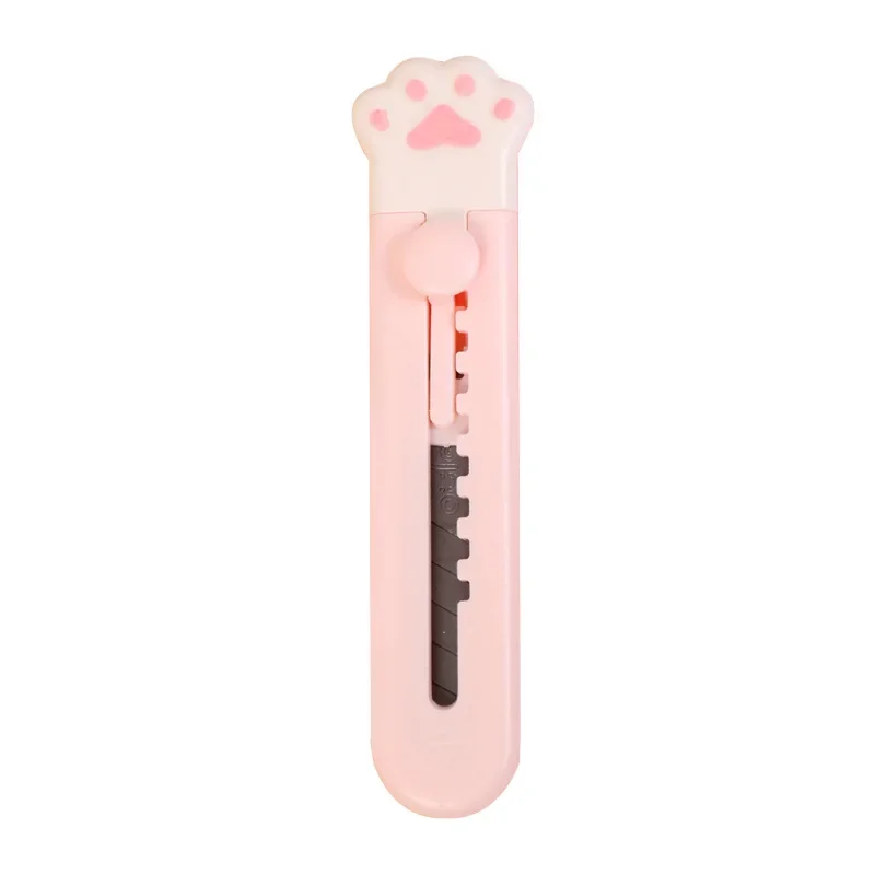 1Pc Art Cutter Kawaii Cat Claw Utility Knife Student Art Supplies DIY Tools Girl Gifts Creative Stationery School Supplies utility knife craft cutting knife