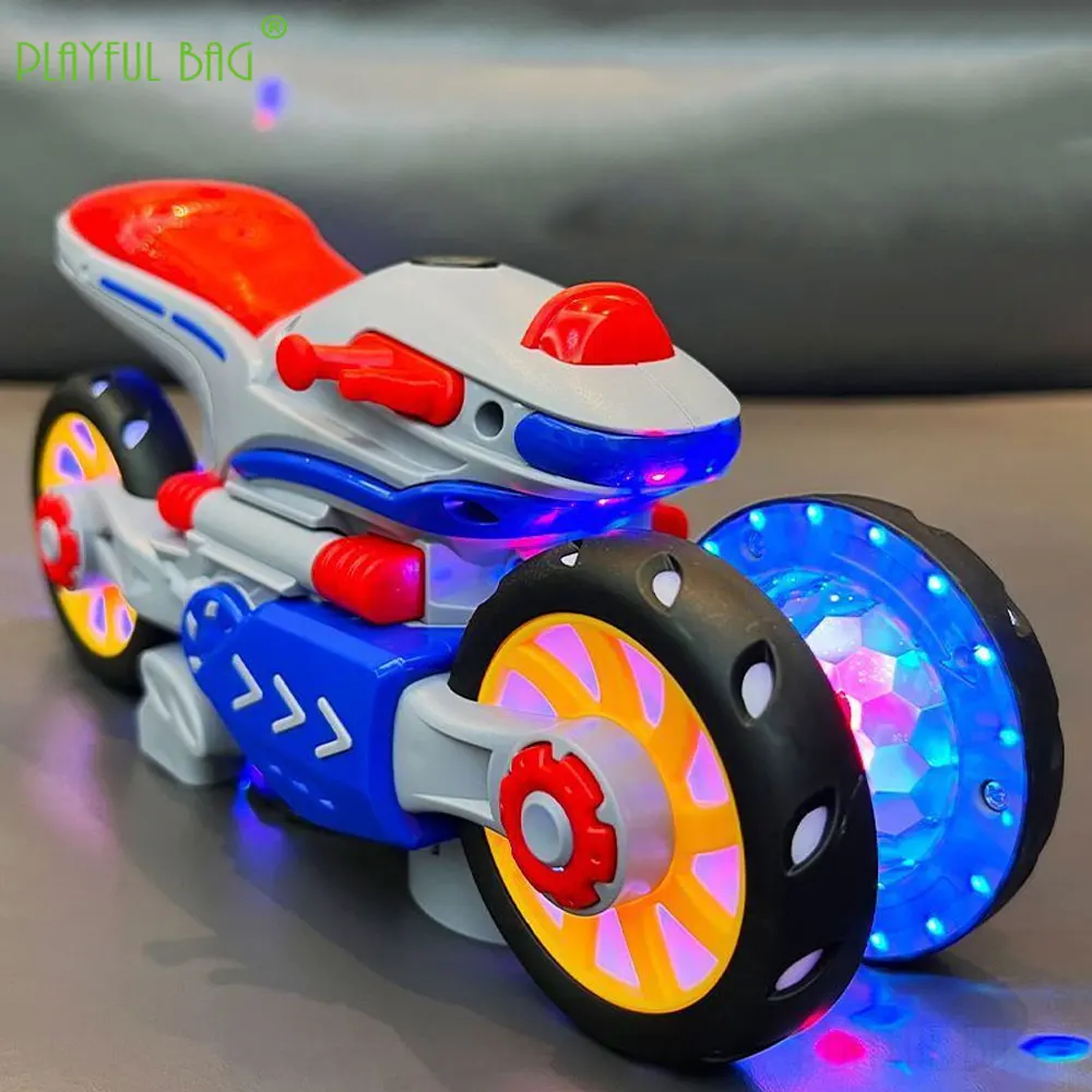 Electric Stunt Motorcycle Deformation Rotation Light Music Toy vehicles Universal Car Children's Toys Christmas Gifts VG140 2