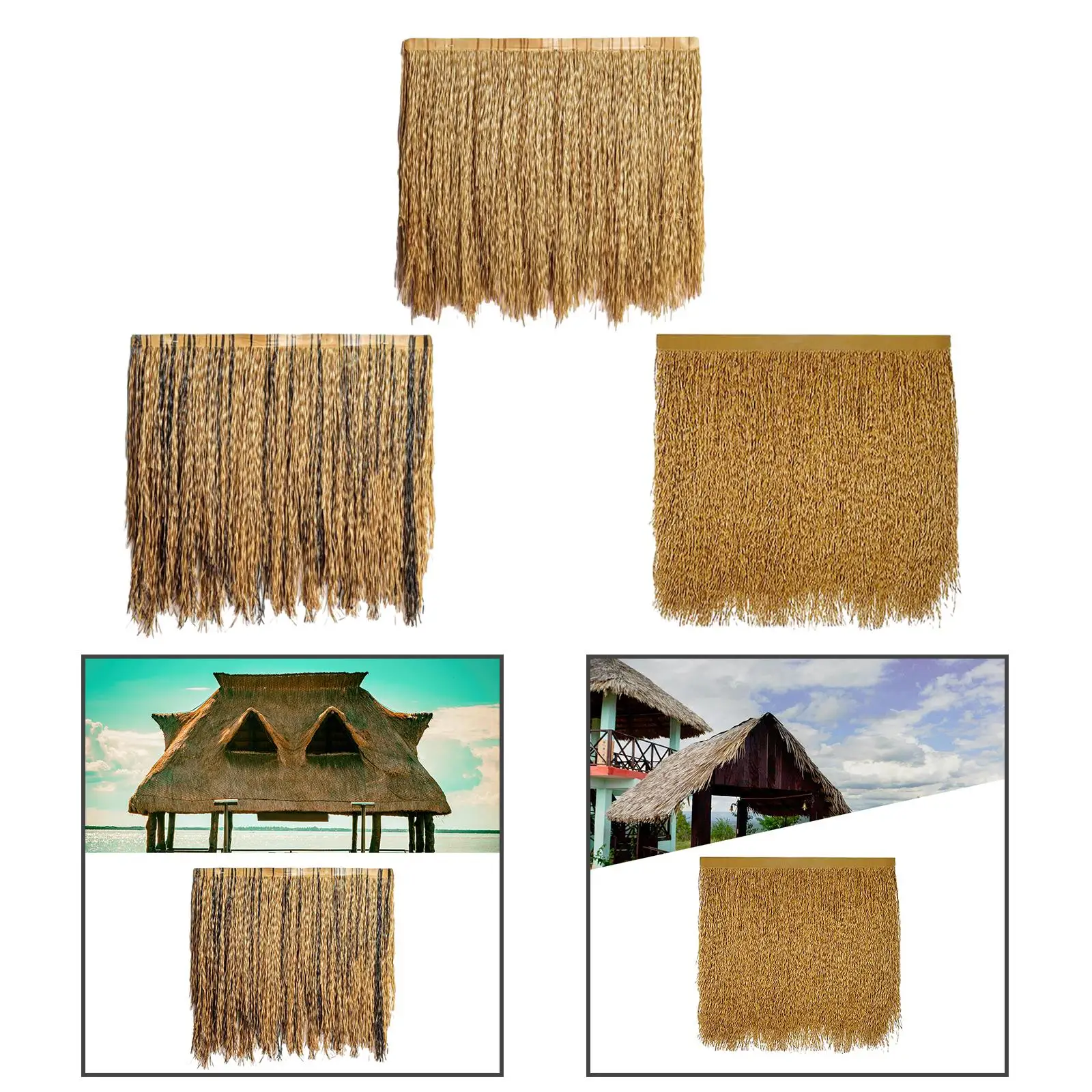 Straw Roof Thatch Synthetic Thatch Grass Roof for Beach Outdoor Garden