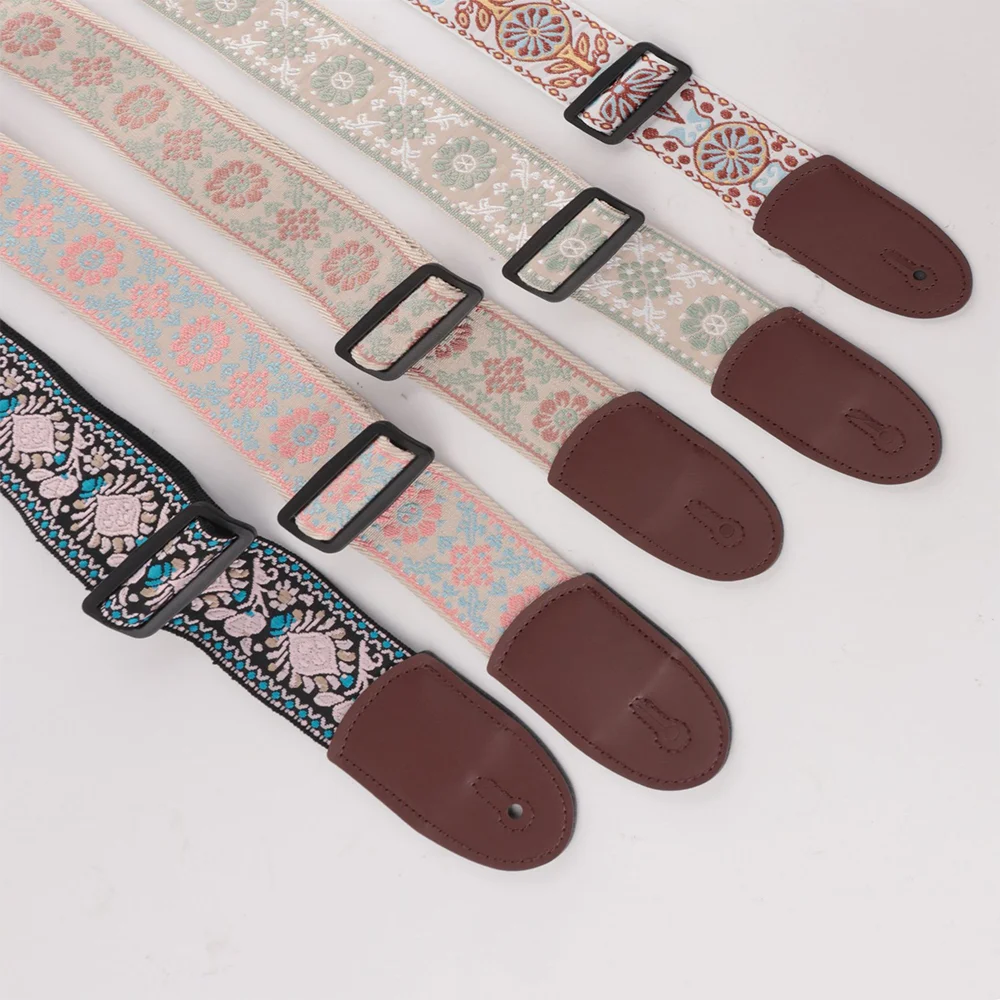 Guitar Strap 5CM Trend All-In-One Crossbody Bag Wide Strap Guitar Personality Ethnic Wind Widened And Thickened