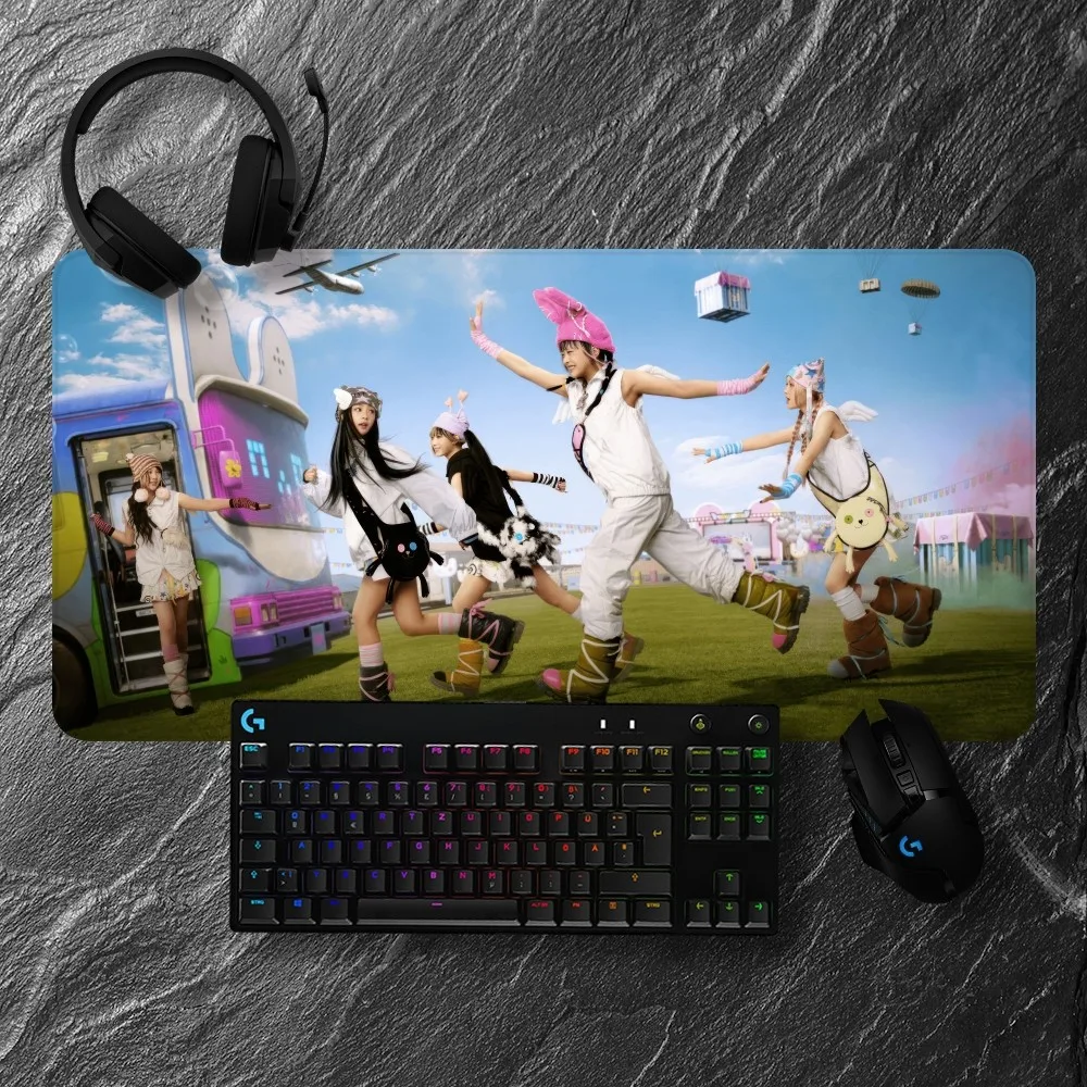 KPOP N-NewJeanss Mousepads Non-slip Lockedge Office Student Gaming Thickened Large Writing Pad Cushion 2