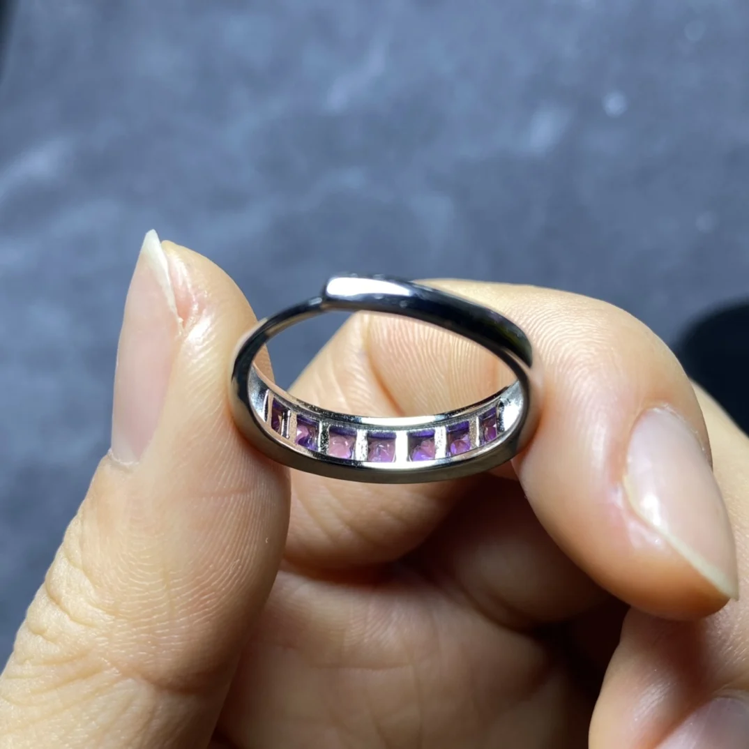 February Birthstone Ring | Amethyst Glowstone Ring | Patrick Adair Designs