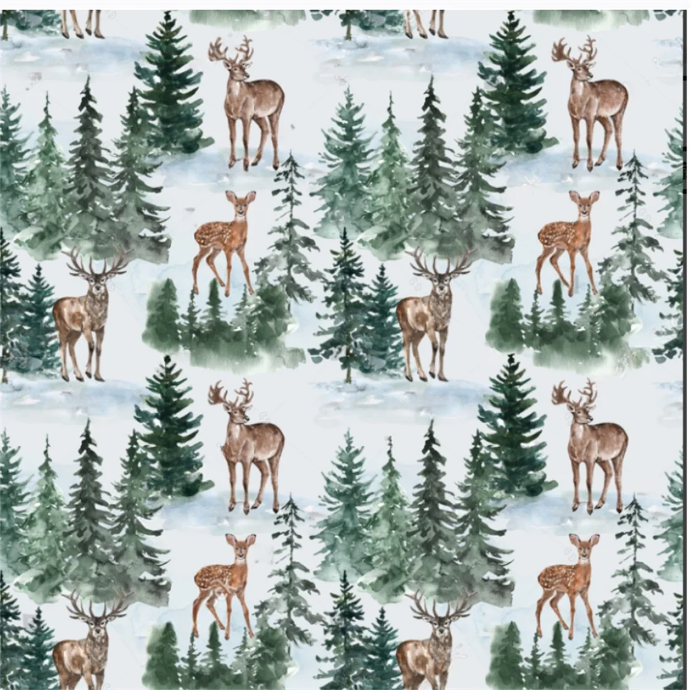 

Custom size Mural self-adhesive backing material Wallpaper American vintage forest animal murals home decoration 3D Wallpaper