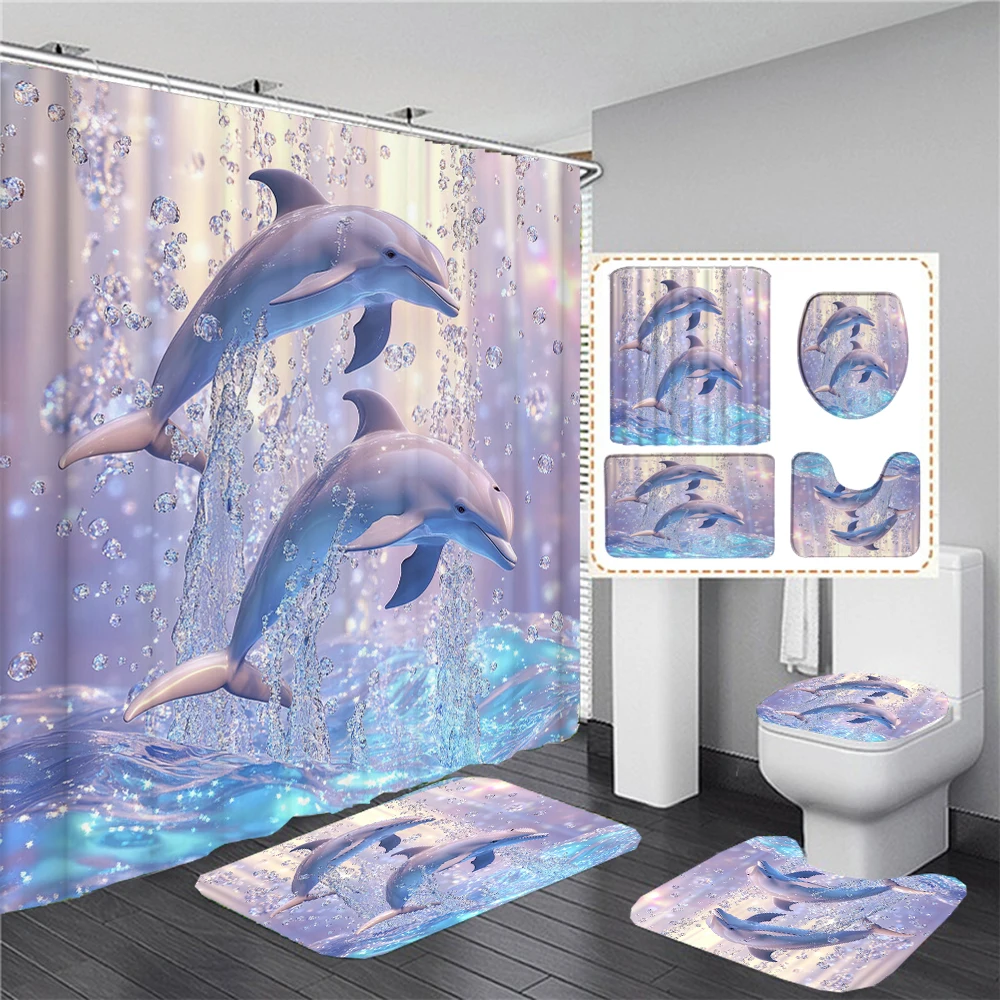 Tenda Doccia Con Pavone Colorato 70x80 Cm – Set Con 12 Ganci, Impermeabile E Lavabile