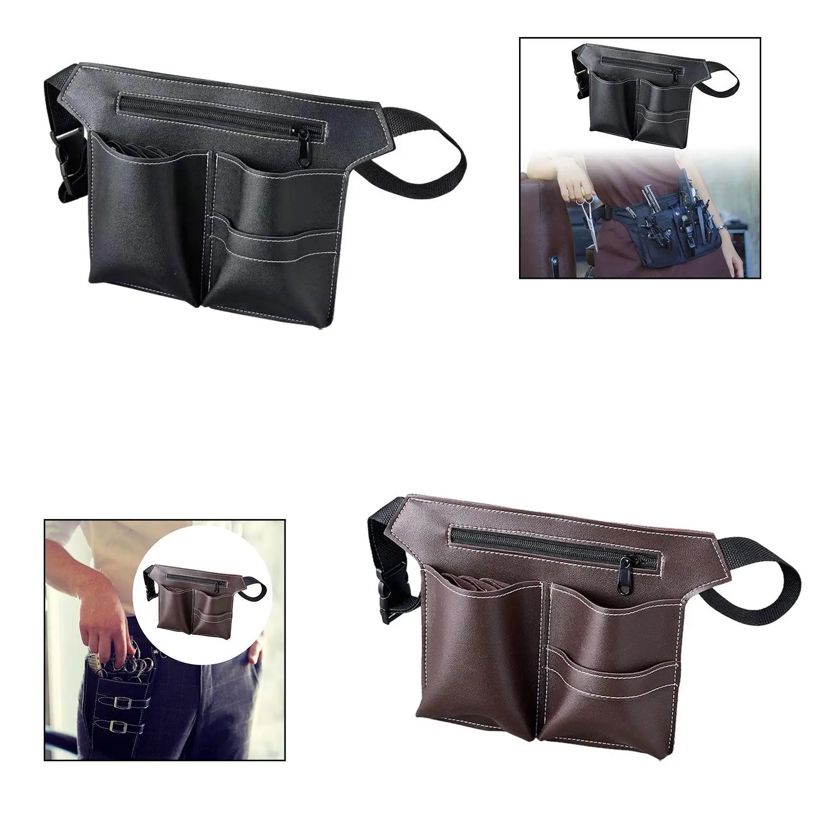 Barber Waist Bag Tool Holder Hairdresser Fanny Pack for Salons Hairdressing Tools Cosmetology Hairdressers Hairstylist Men Women