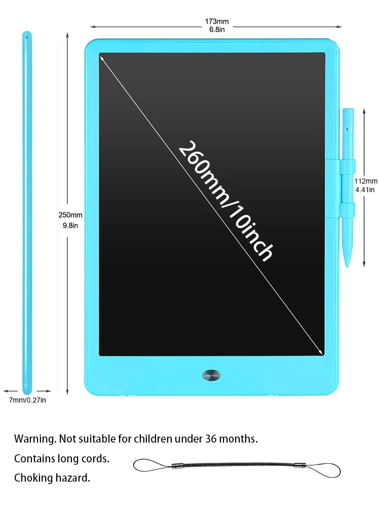 تابلت رسم للكتابة بشاشة LCD مقاس 10 بوصات، ألعاب ل...