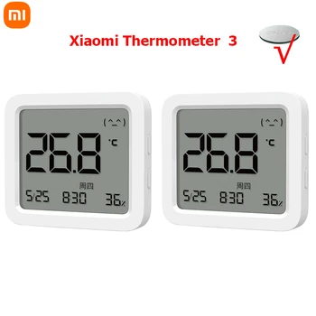 XIAOMI Mijia Termometro Bluetooth 3 Igrometro digitale elettrico intelligente wireless Temperatura e umidità 3 Funziona con l'APP Mi Home
