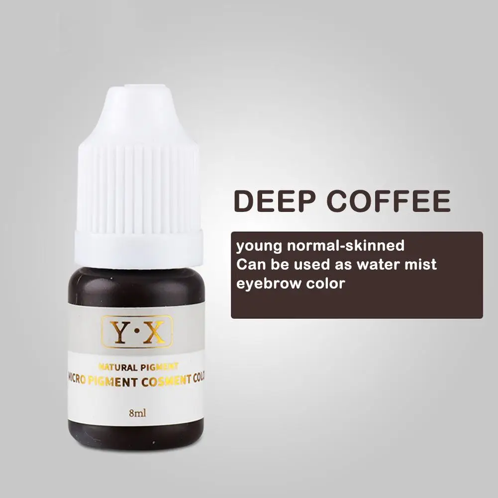 Natural Plants Semi Permanent Eyebrow Tattoo Ink Durable Coloring Beauty Microblading Emulsions Pigment Supplies Makeup