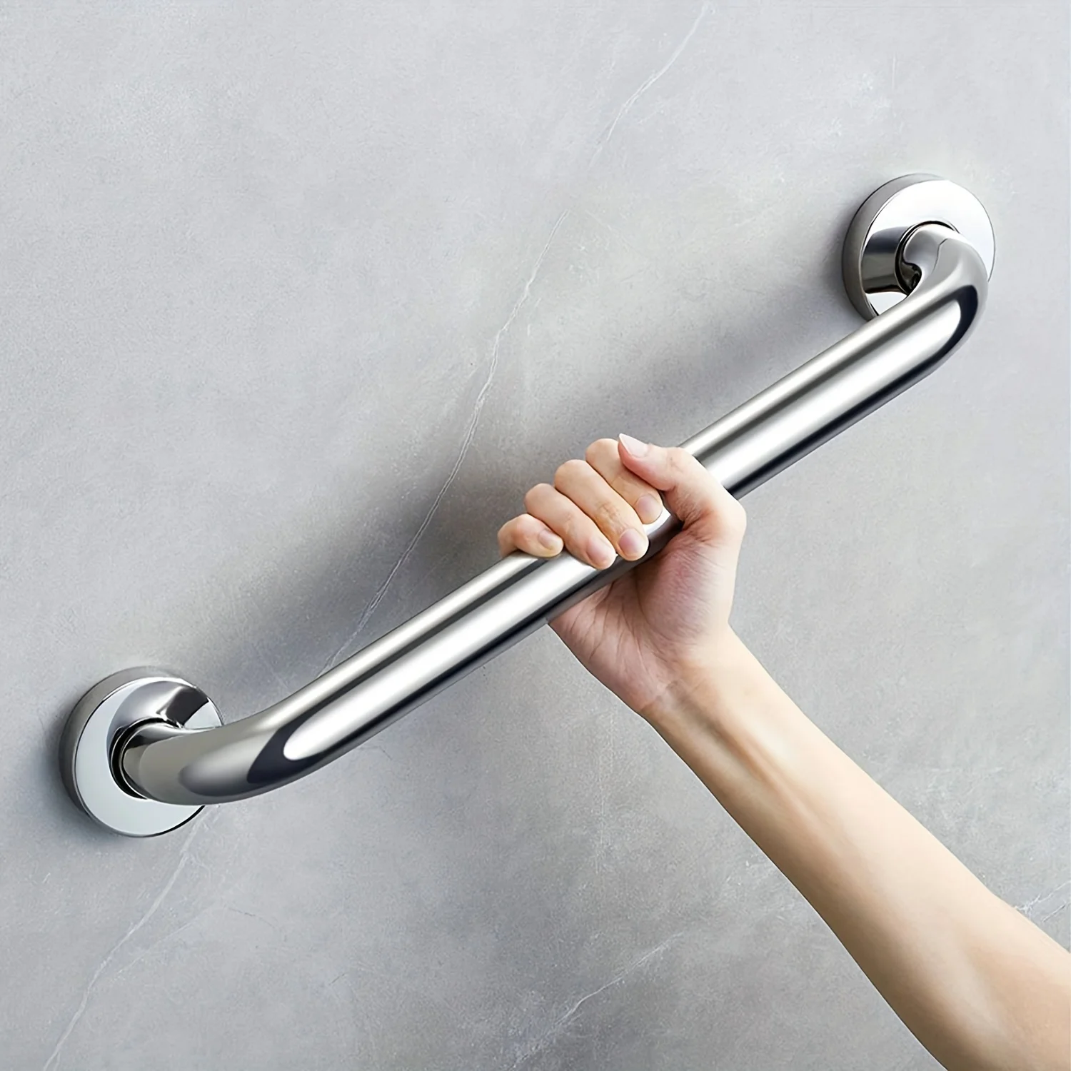 Stainless Steel Bathroom Grab Bar Handle -Slip-Resistant & Durable Safety Support for Seniors, Disabled, Injury Rehabilitation