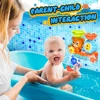Wall Sunction Cup Track Water Games Baby Bath Toy Children Bathroom Monkey Caterpilla Bath Shower Toy for Boys Girls Kids Gifts 6