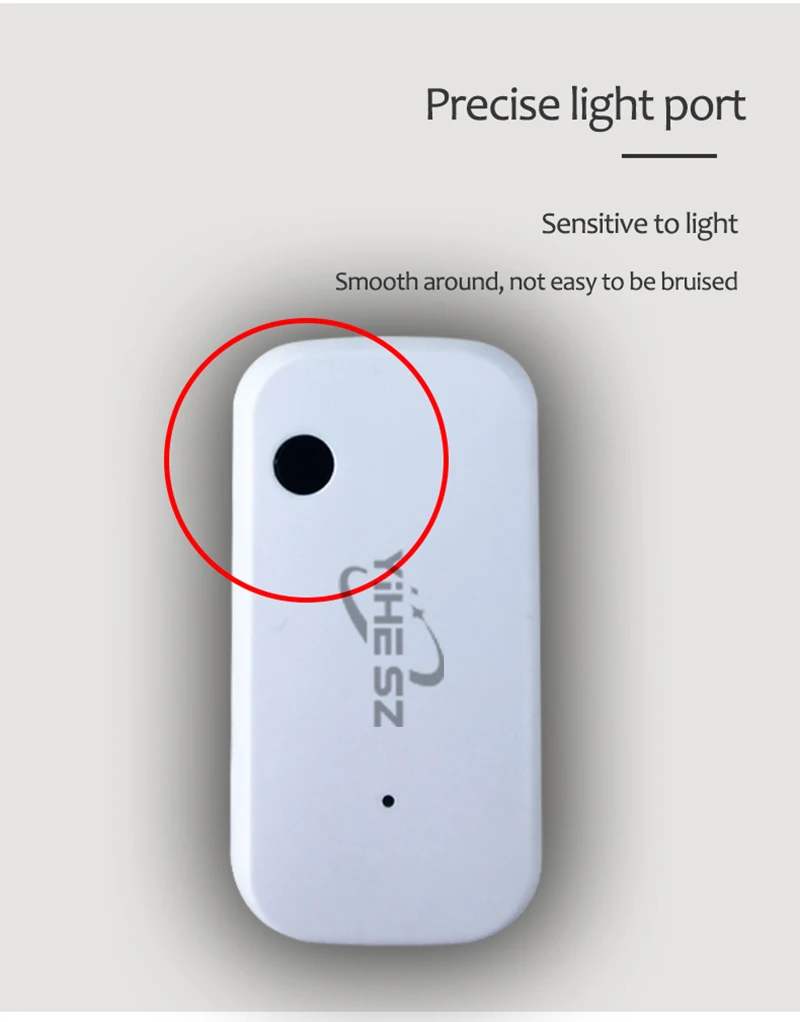 Capteur De Lumière Intelligent Aboiled ZigBee 3.0 - Mesure 0-10000 Lux, Contrôle Via App Tuya, Compatible Maison Connectée, Piles AAA