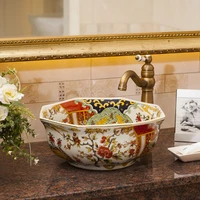 ห้องน้ํา Art อ่างล้างหน้า 410x390x180 มม.เซรามิค Nordic สไตล์โมเดิร์นห้องน้ําอ่างล้างหน้าขายส่ง 5