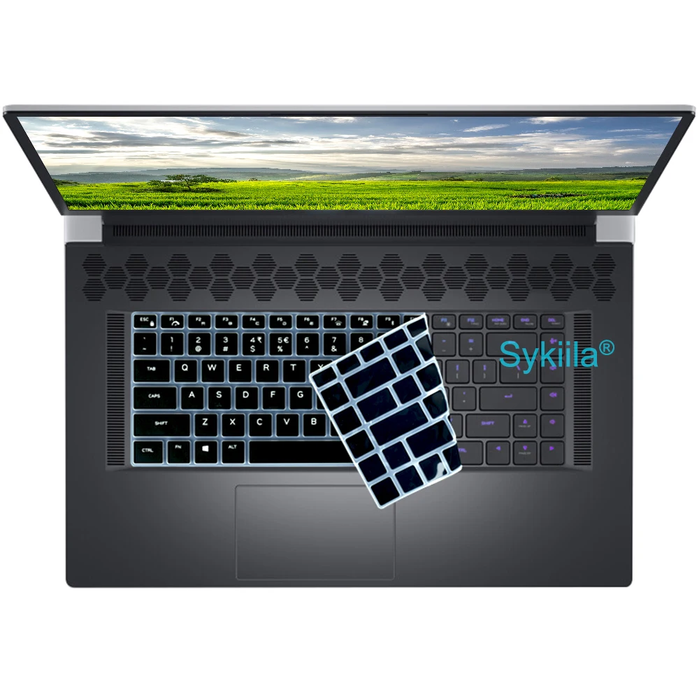 실리콘 보호대 스킨 케이스 키보드 커버, Alienware X15 R2 X17 R1 X14 M15 R7 R6 M17 R5 R3 R4 Area-51m 13 14 15 17 18 M17X