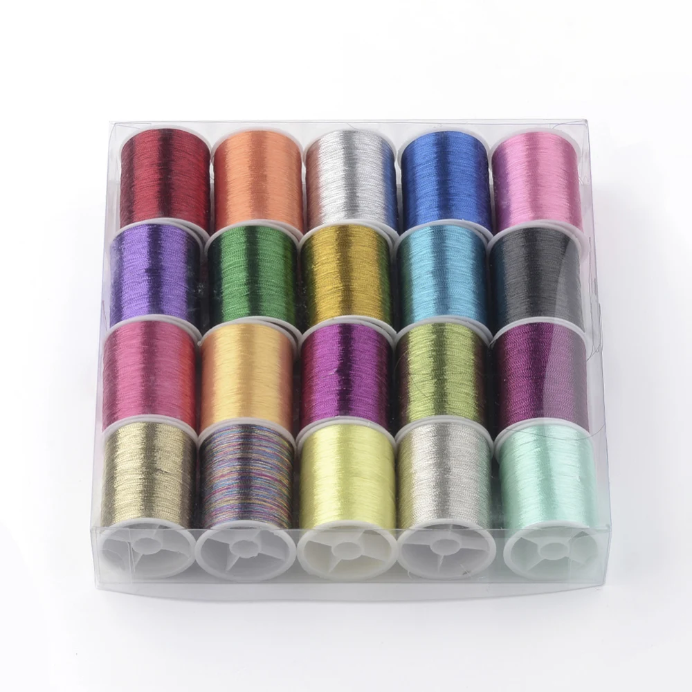 

20rolls/box Mix Color Metallic Cords 0.1mm for Jewelry Making Beading bracelets necklace Accessories Supplies,about 55m/Roll