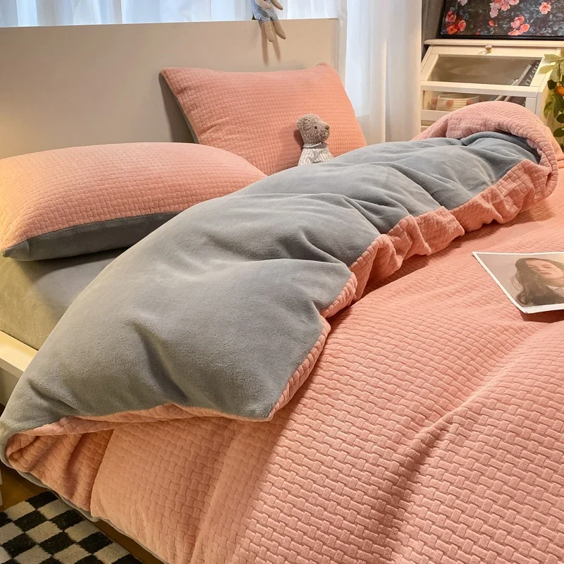 1pc Thicken Winter Duvet Cover Warm Milk Velvet Comforter Cover Double Side Velvet Bed 3D Carve Flower Comforter Set Bedding Set Sdad13f94ced24820bd990d93f14100b9H