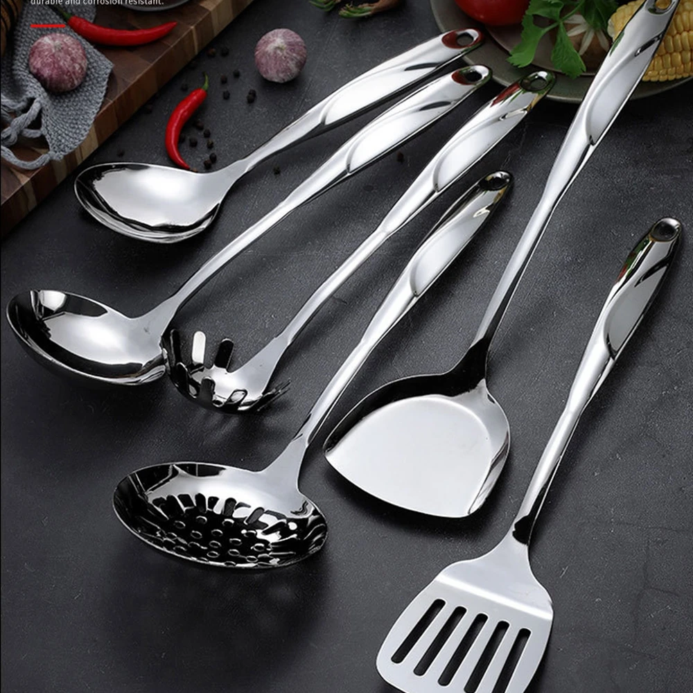 Description Picture 3 of itemStainless Steel Non-stick Turner Spaghetti Spatula Shovel Kitchen Utensils Pasta Server Kitchenware Cookware