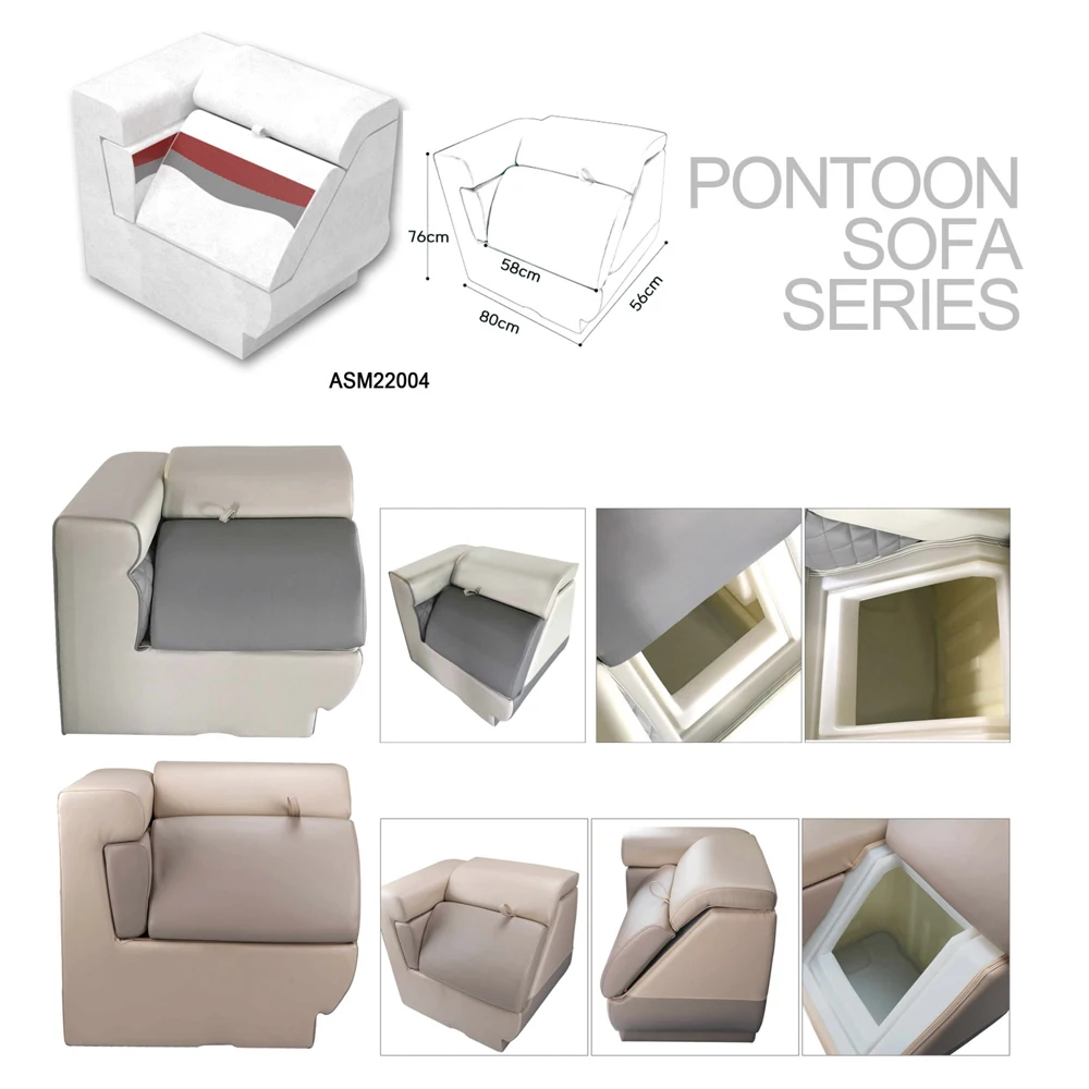 Boating Accessories Boat Sofa Pontoon Boat Furniture with Holder Other Marine Supplies