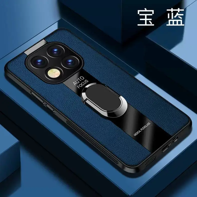 Luxury Leather 360° Rotating Stand Phone Case - Shockproof Protective Cover